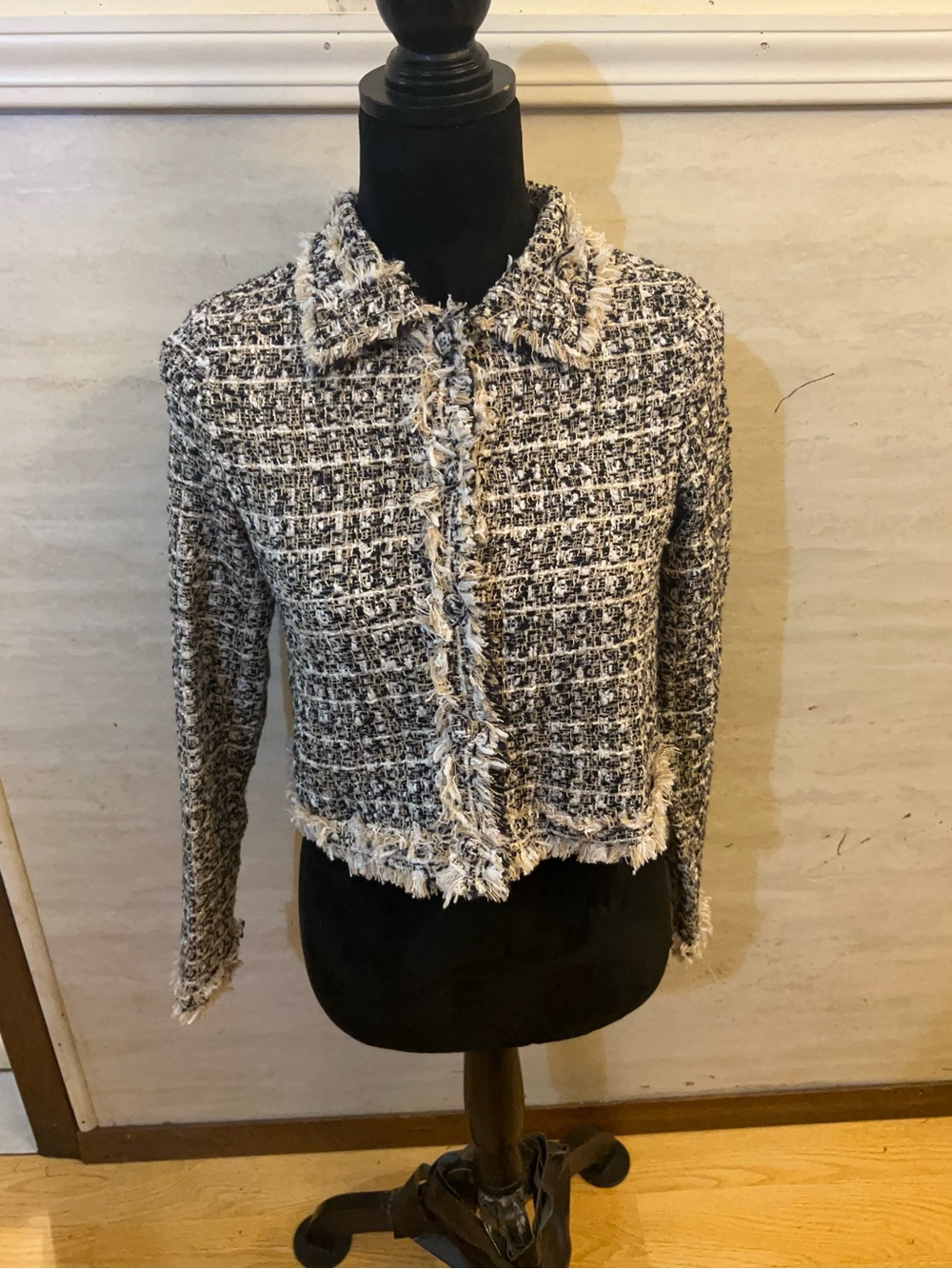 Free People Cropped Tweed Lady Jacket